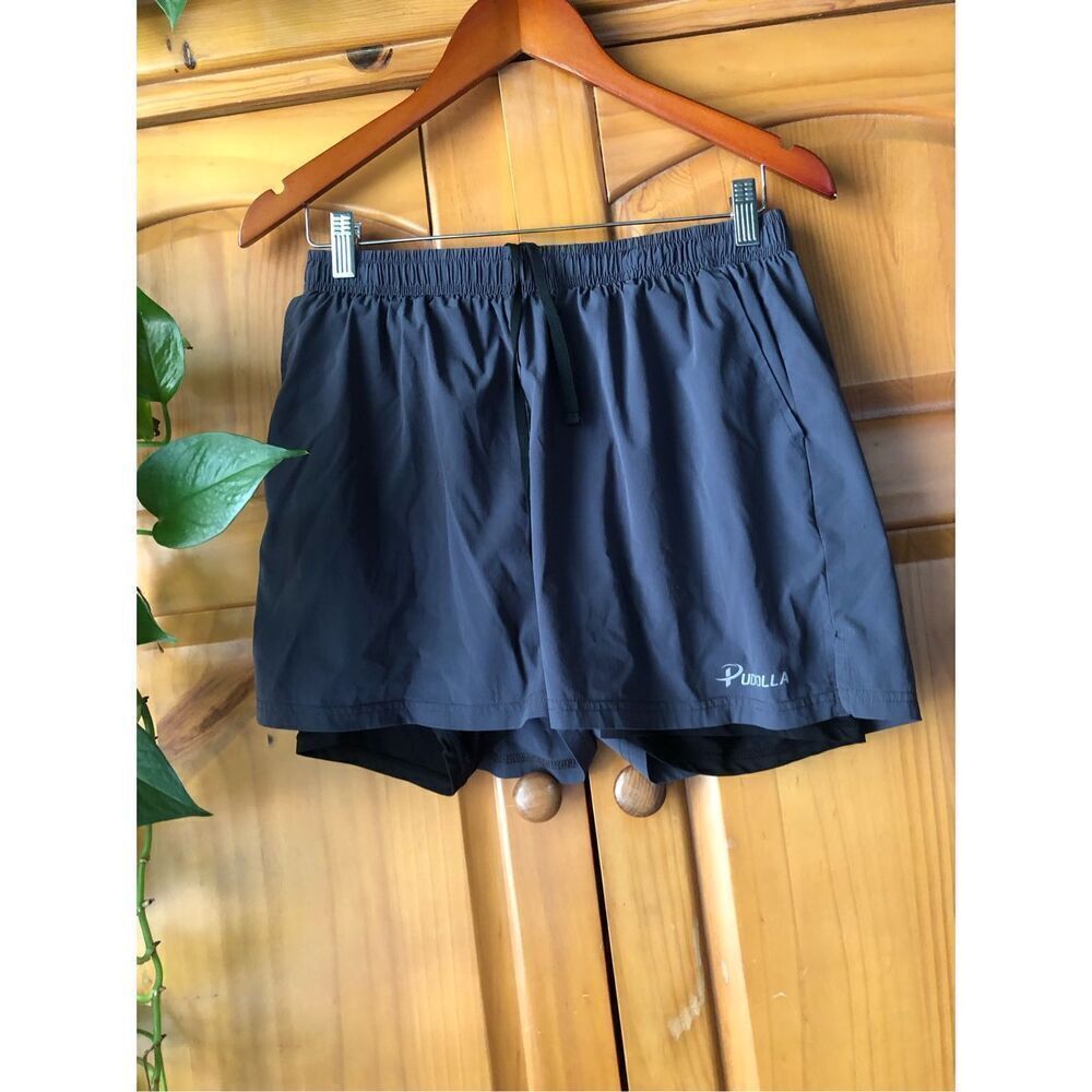 Pudolla Men's Elastic Waist Running Shorts Size M